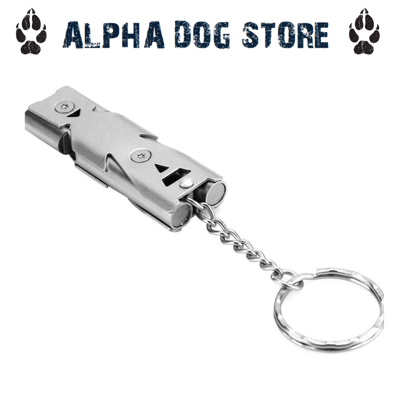 2-in-1 Portable Dog Training Clickers & Whistle Keychain - Perfect